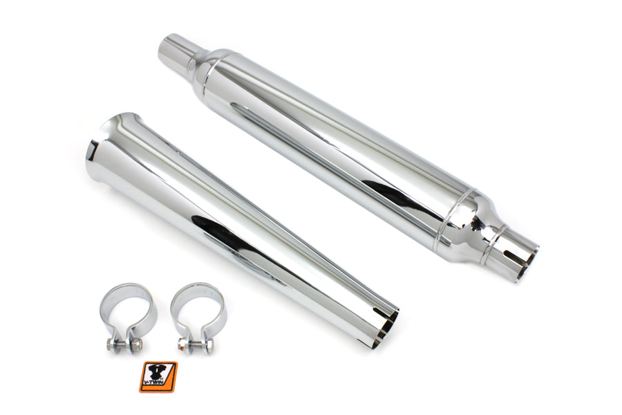 HARLEY Chrom-Schalldämpfer mit Megafon-Spitze, passend für 1958-1984 FL,