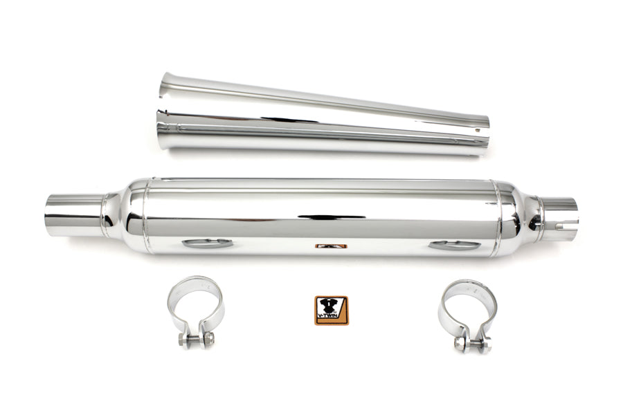 HARLEY Chrom-Schalldämpfer mit Megafon-Spitze, passend für 1958-1984 FL,