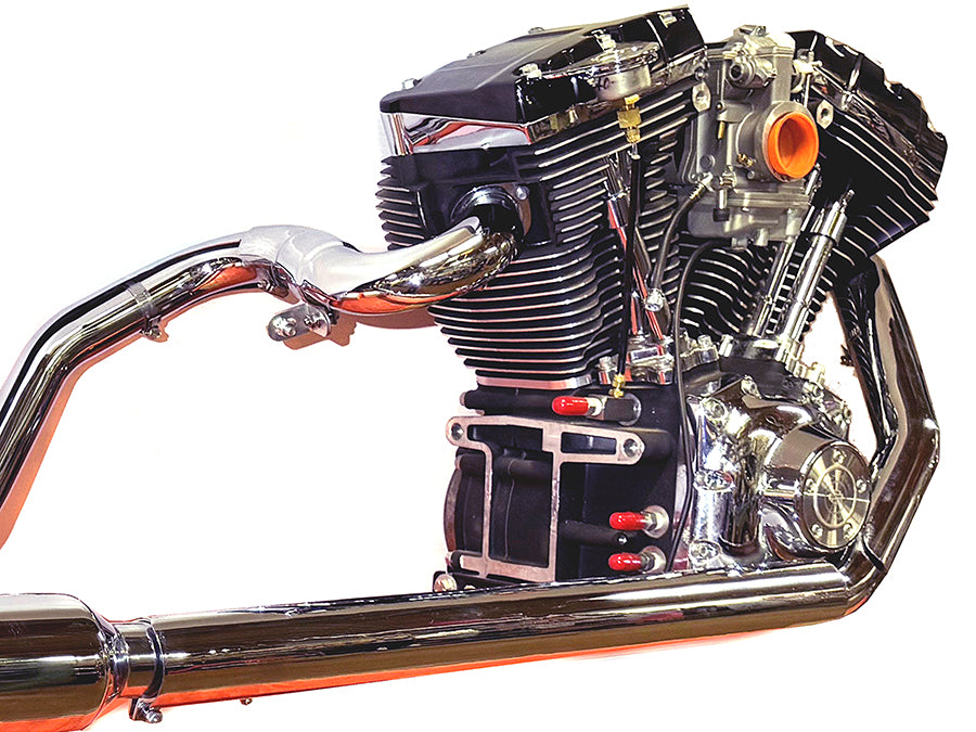 HARLEY Touring Crossover-Auspuffkrümmeranlage Chrom Passend für 1995-2008 FLT,