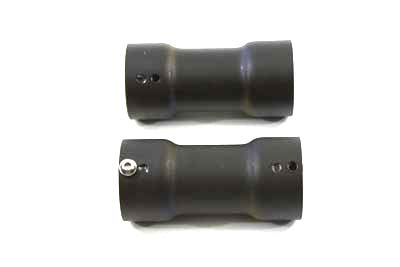HARLEY 2-1/4 Zoll Drehmomentrohr-Prallplattensatz, glatte Ausführung, passend für 0- Custom, Anwendung für gerade Rohre