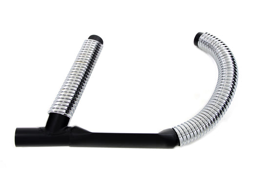 HARLEY 45 Zoll Auspuffkrümmer-Set mit Flexabdeckung Passt für 1930-1952 WL,