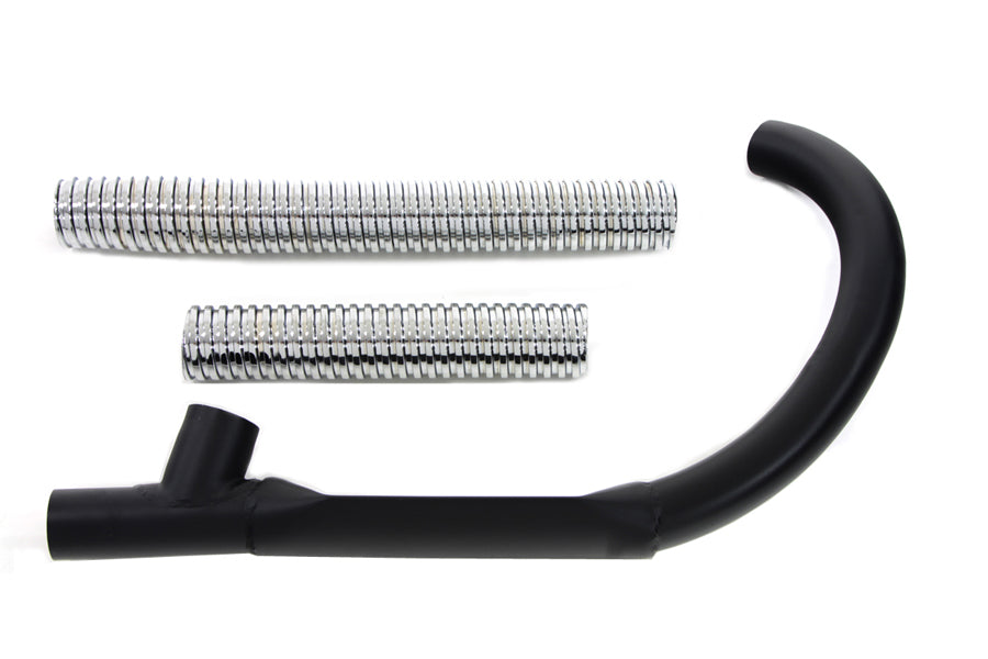 HARLEY 45 Zoll Auspuffkrümmer-Set mit Flexabdeckung Passt für 1930-1952 WL,