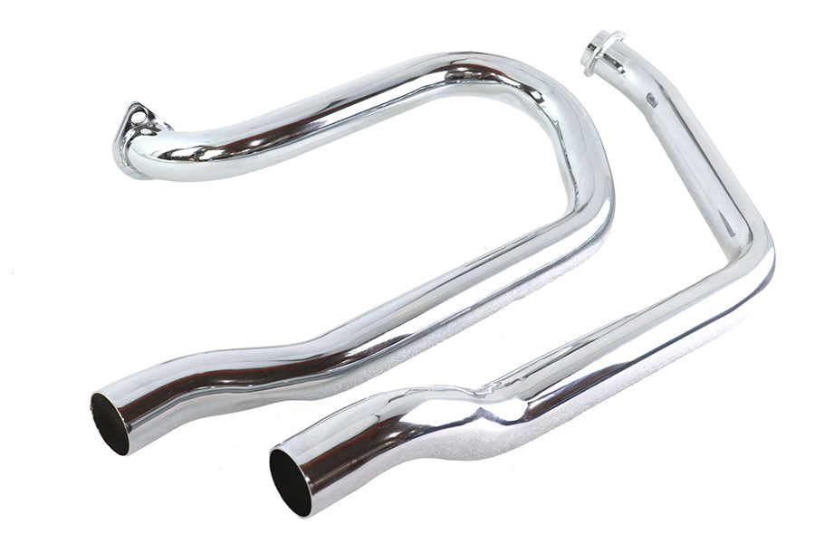 HARLEY Alphabet FX-FXE Auspuffkrümmer Set Chrom Passend für 1971-1984 FX,