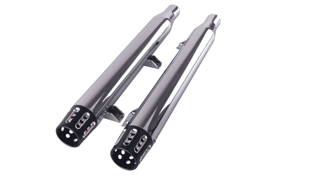 HARLEY Indian Slip-On Schalldämpfer-Set Chrom Passend für 2015-2020 Scout Bobber,