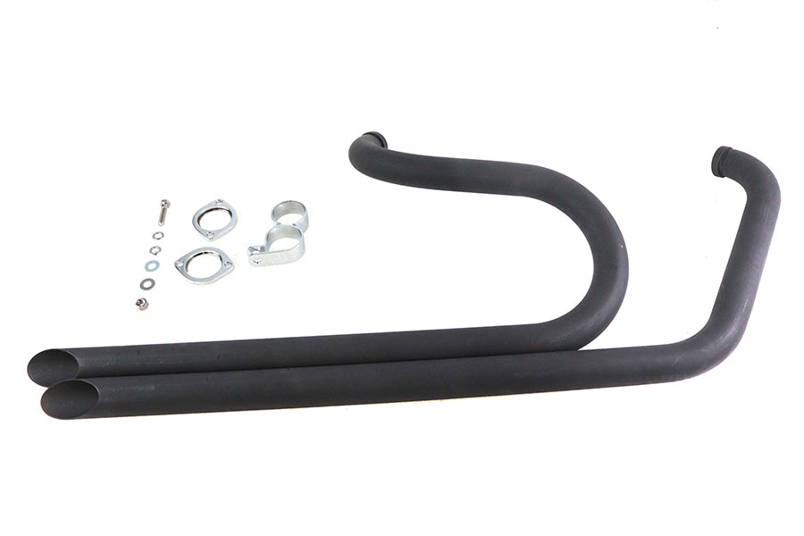 HARLEY Side By Side Drag Pipe Set Black fits 1986-2006 FXST,   1986-2006 FLST,