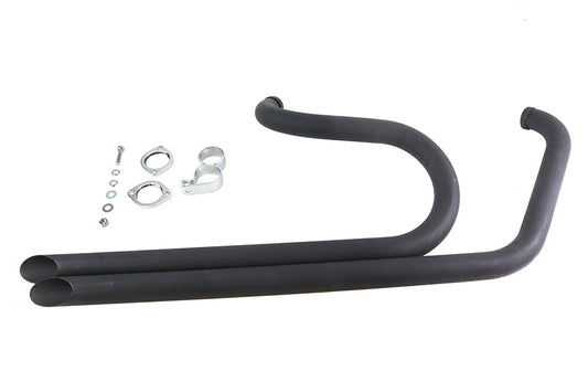 HARLEY Side By Side Drag Pipe Set Black fits 1986-2006 FXST,   1986-2006 FLST,