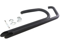 HARLEY Side By Side Drag Pipe Set Black fits 1986-2006 FXST,   1986-2006 FLST,
