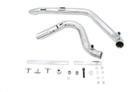 HARLEY Stacked Short Goose Style Drag Pipe Set Chrom passend für 2007-UP FXST,