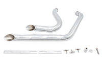 HARLEY Stacked Short Goose Style Drag Pipe Set Chrom passend für 1986-2006 FXST,