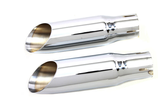 HARLEY Chrome Mini Exhaust Tip Set Fits 0-  Custom, application