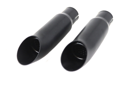 HARLEY Black Mini Exhaust Tip Set Fits 0-  Custom, application