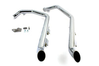 HARLEY Wyatt Gatling Exhaust Drag Pipe Set Goose Style Ends fits 2007-2013 XL,