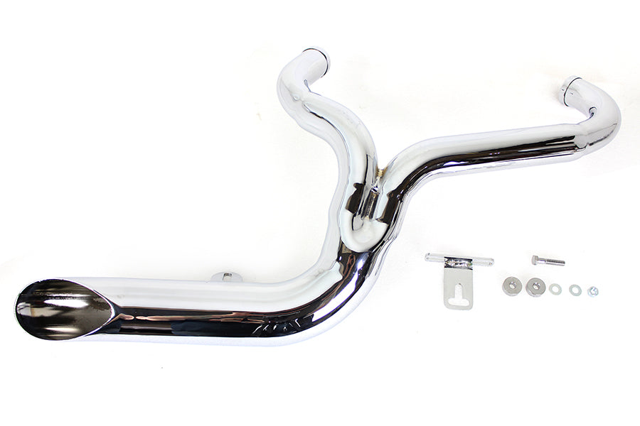 HARLEY FXD 2:1 Lake Side Pipe Auspuff Chrom passend für 2006-2017 FXD,