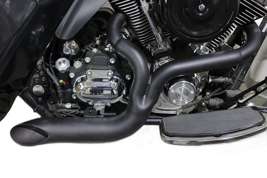 HARLEY FXD 2:1 Lake Side Pipe Auspuff schwarz passend für 2006-2017 FXD,