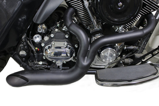 HARLEY FXD 2:1 Lake Side Pipe Auspuff schwarz passend für 2006-2017 FXD,