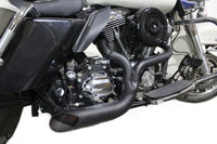 HARLEY FXD 2:1 Lake Side Pipe Auspuff schwarz passend für 2006-2017 FXD,