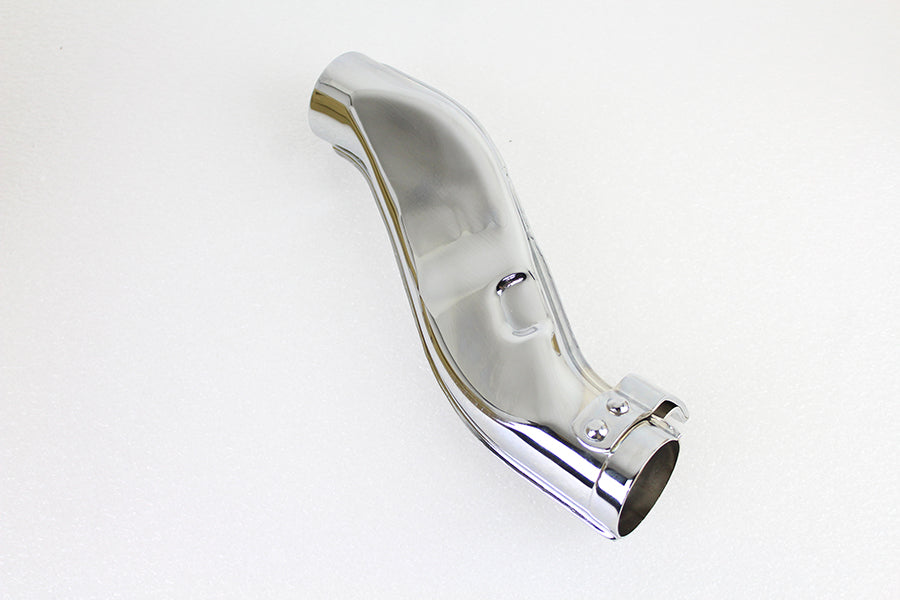 HARLEY Flat "Squash"-Rohr mit Lasche, Chrom, passend für 1936-1953 EL, 1941-1964 FL,