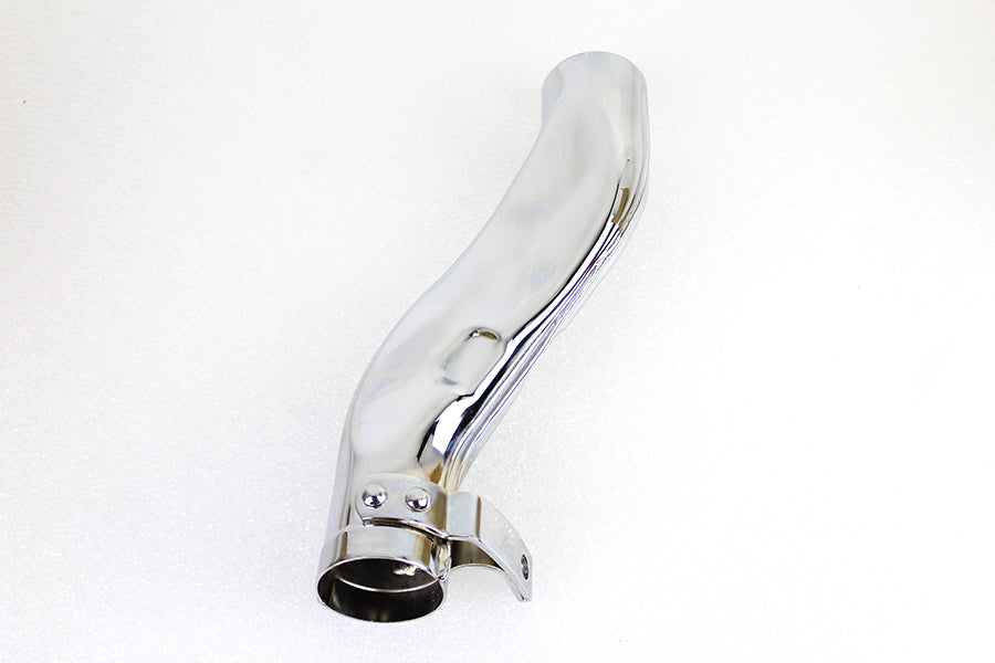 HARLEY Flat "Squash"-Rohr mit Lasche, Chrom, passend für 1936-1953 EL, 1941-1964 FL,