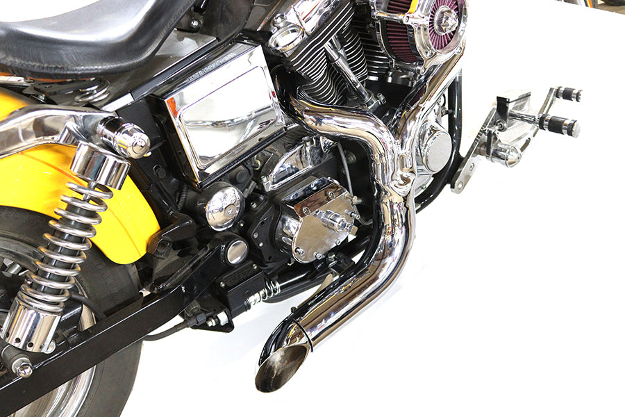 HARLEY FXD 2:1 Lake Side Pipe Auspuff Chrom Passend für 2006-2017 FXD,