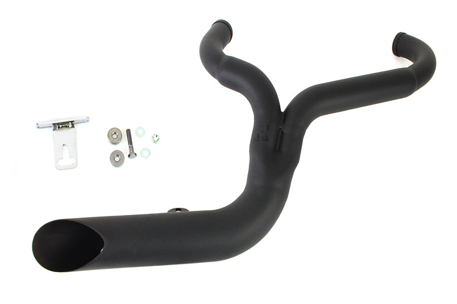 HARLEY FXD 2:1 Lake Side Pipe Auspuff schwarz, passend für 1991-2005 FXD,