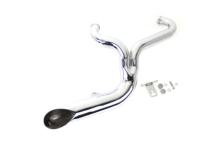 HARLEY FXD 2:1 Lake Side Pipe Auspuff Chrom passend für 1991–2005 FXD,