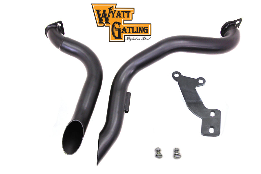 HARLEY Black Wyatt Gatling Down Draft Drag Pipes Passend für 1970-1984 FX,   1970-1984 FX,   1970-1984 FL,