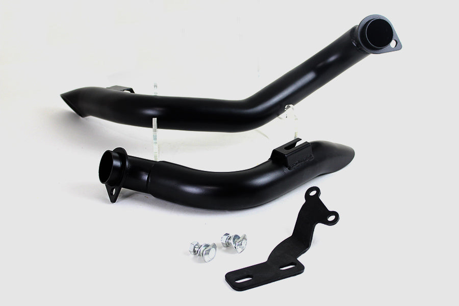 HARLEY Black Wyatt Gatling Down Draft Drag Pipes Passend für 1970-1984 FX,   1970-1984 FX,   1970-1984 FL,