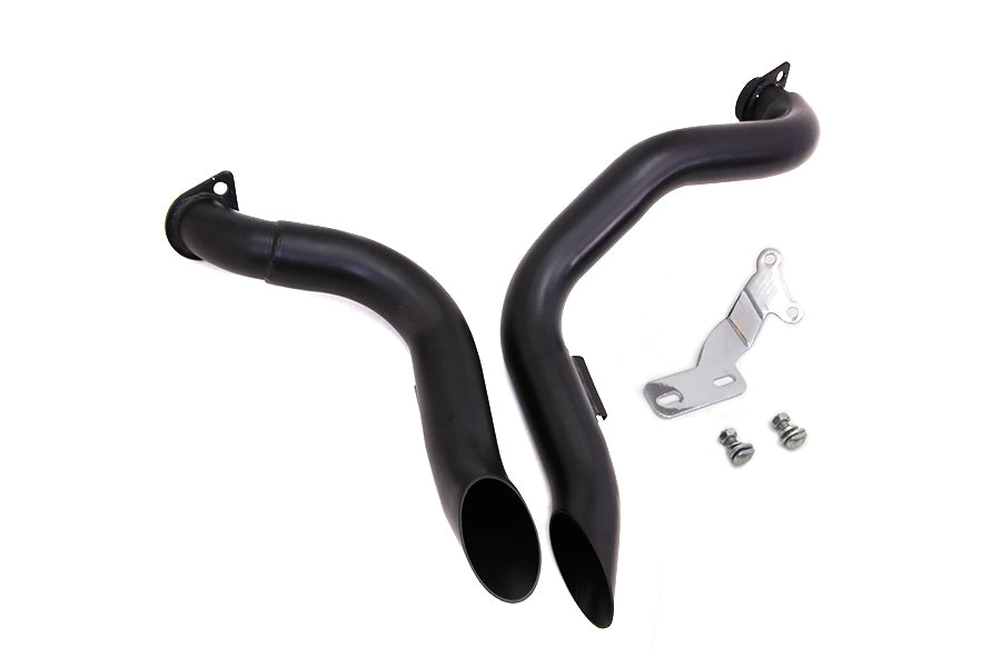HARLEY Black Wyatt Gatling Down Draft Drag Pipes Passend für 1970-1984 FX,   1970-1984 FX,   1970-1984 FL,