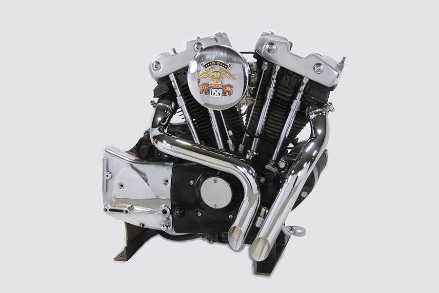 HARLEY Ironhead LAF Auspuffkrümmer-Set Chrom passend für 1957–1985 XL,