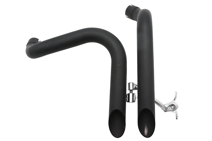 HARLEY Ironhead LAF Auspuffkrümmer-Set schwarz, passend für 1957–1985 XL,