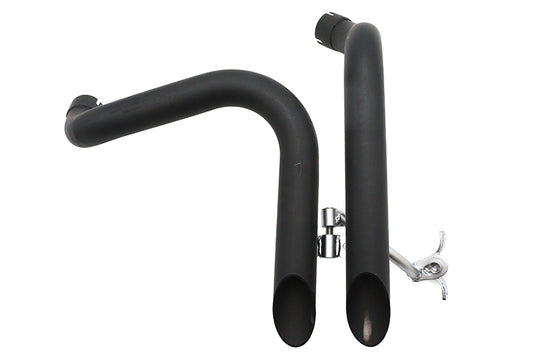 HARLEY Ironhead LAF Auspuffkrümmer-Set schwarz, passend für 1957–1985 XL,