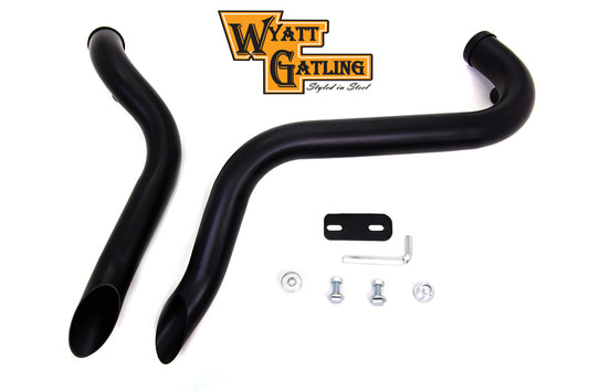 HARLEY Wyatt Gatling Drag Pipe Set Down Type fits 1986-UP XL,