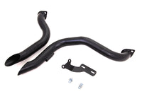 HARLEY Schwarze Wyatt Gatling Down Draft Drag Pipes Passend für 1970-1984 FX, 1970-1984 FL, 1970-1984 FX,