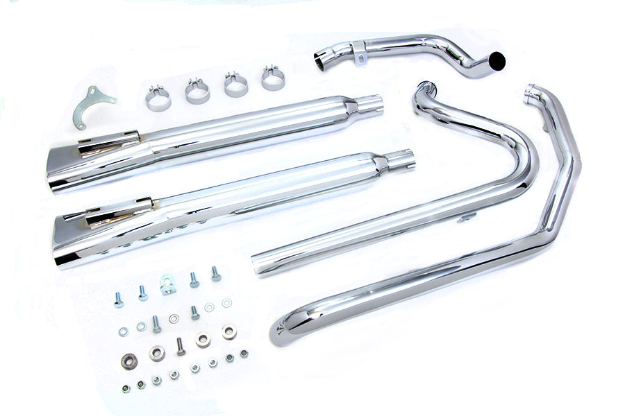 HARLEY Crossover-Auspuffkrümmer- und Schalldämpfer-Kit passend für 2009-2009 FLT,