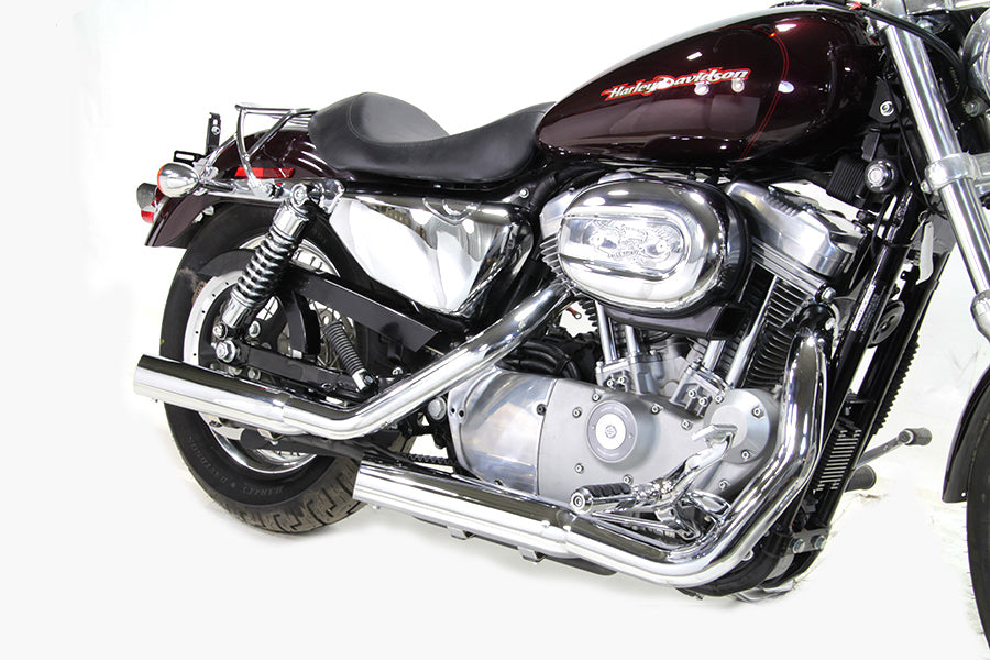 HARLEY Wyatt Gatling Chrome Side Slash Muffler Set fits 2014-UP XL,