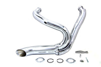 HARLEY Chrom Wyatt Gatling 2 in 1 Auspuffkrümmer-Satz passend für 1986-2011 FXST, 1991-2011 FXDWG,