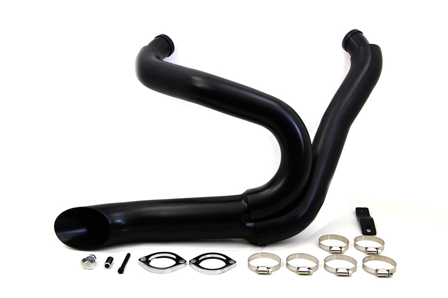 HARLEY Black Wyatt Gatling 2-in-1 Auspuffkrümmer-Kit passend für 2012-2017 FXST, 2012-2017 FXDWG,