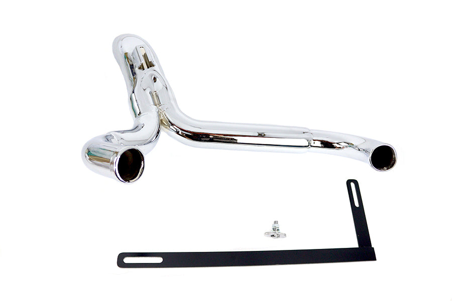 HARLEY Wyatt Gatling  inchY inch Exhaust Pipe Header Chrome fits 2000-2006 FXST,