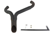 HARLEY Wyatt Gatling  inchY inch Exhaust Pipe Header Black fits 2007-UP FXST,