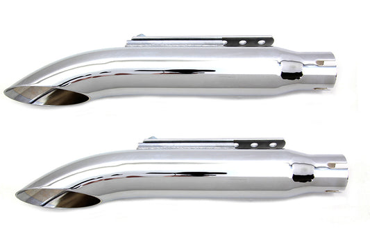 HARLEY 16 Zoll Turn Out Auspuff Endschalldämpfer Set Chrom Passt für 0-  Custom, Anwendung