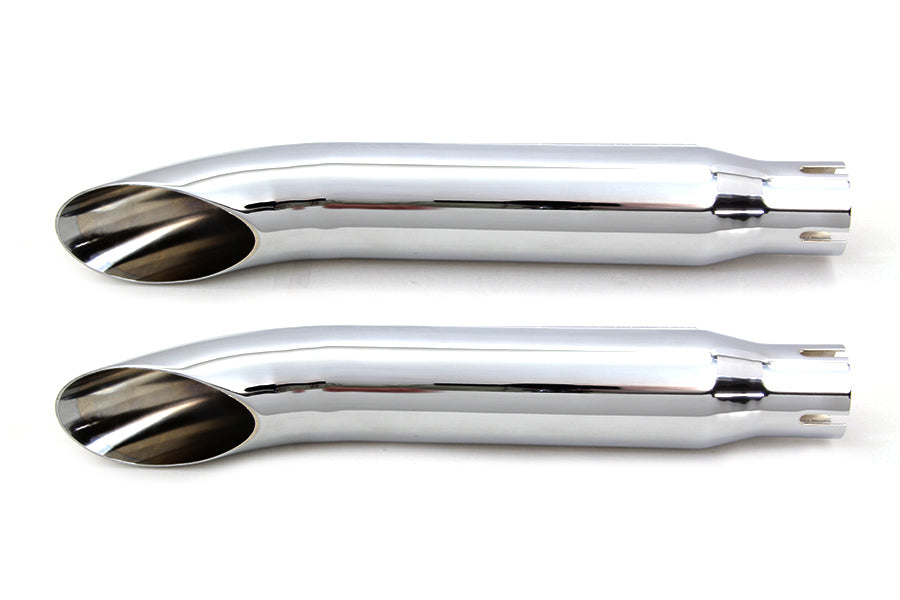 HARLEY 16 Zoll Turn Out Auspuff Endschalldämpfer Set Chrom Passt für 0-  Custom, Anwendung
