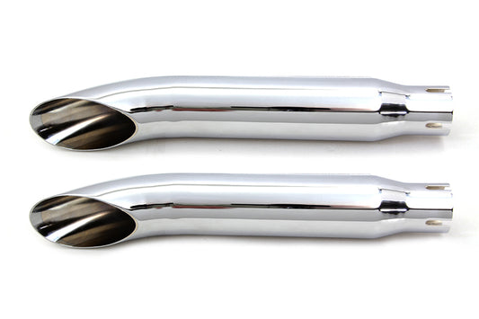 HARLEY 16 Zoll Turn Out Auspuff Endschalldämpfer Set Chrom Passt für 0-  Custom, Anwendung