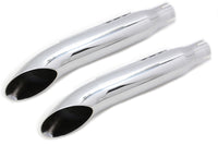 HARLEY 16 Zoll Turn Out Auspuff Endschalldämpfer Set Chrom Passt für 0-  Custom, Anwendung