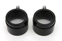 HARLEY schwarze Endkappen für Straight Pipe Auspuffanlagen passen auf 0- Zoll Sonderanfertigungen, Anwendung für 2-1/4 Zoll Rohre