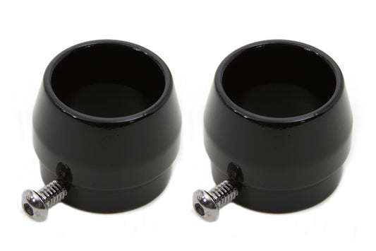 HARLEY Gloss Black Tips for 1-3/4 Straight Pipe Exhausts Fits 0-  Custom, application for 1-3/4 pipe