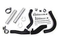 HARLEY Schwarzer Replika Panhead Auspuffkrümmer-Kit passend für 1948-1957 FL,