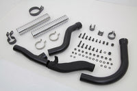 HARLEY Schwarzer Replika Panhead Auspuffkrümmer-Kit passend für 1948-1957 FL,