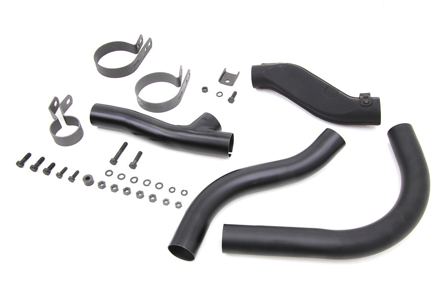 HARLEY Black Knucklehead Auspuffkrümmer-Kit passend für 1941-1947 EL, 1941-1947 FL,