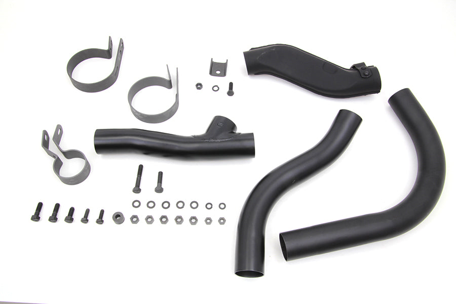 HARLEY Black Knucklehead Auspuffkrümmer-Kit passend für 1941-1947 EL, 1941-1947 FL,