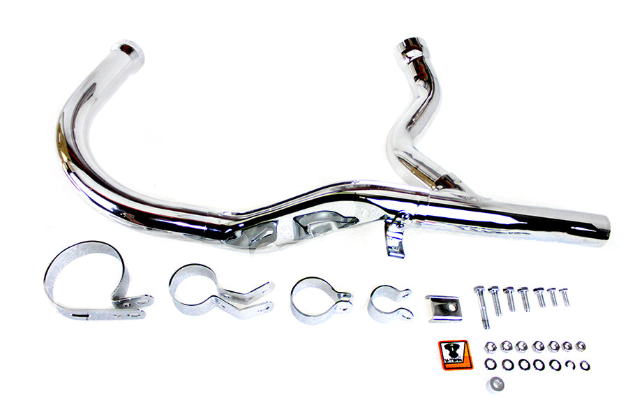 HARLEY Panhead Auspuffkrümmer-Kit Chrom Passend für 1948-1952 EL, 1948-1957 FL,